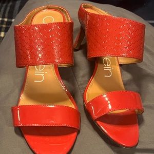 Calvin Klein Red Sandals